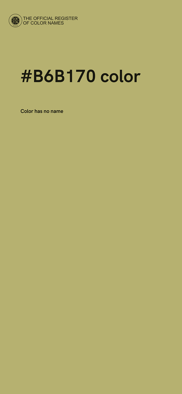 #B6B170 color image