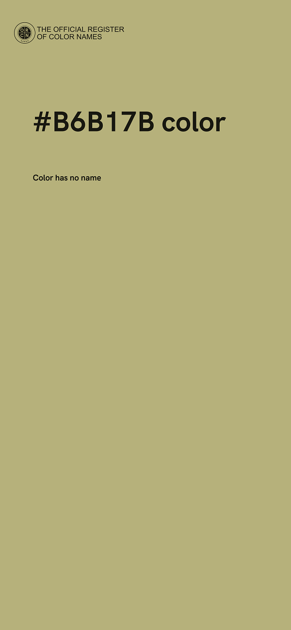 #B6B17B color image