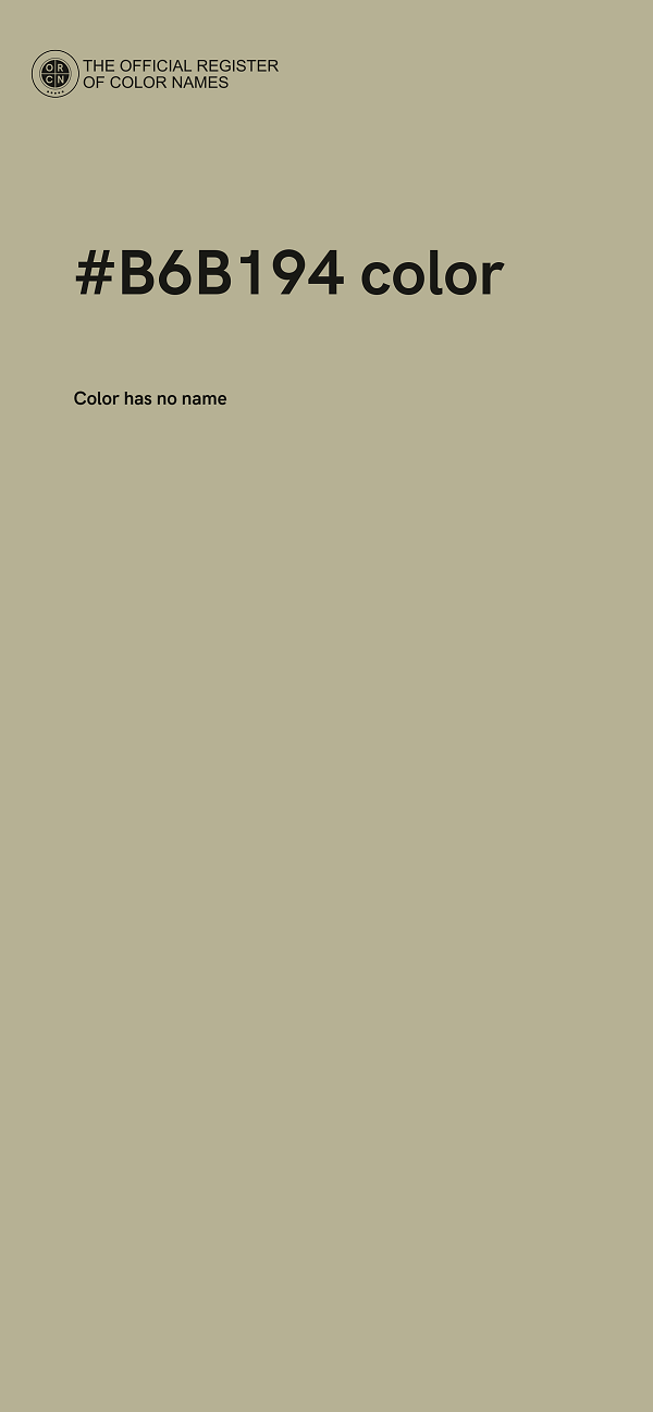 #B6B194 color image