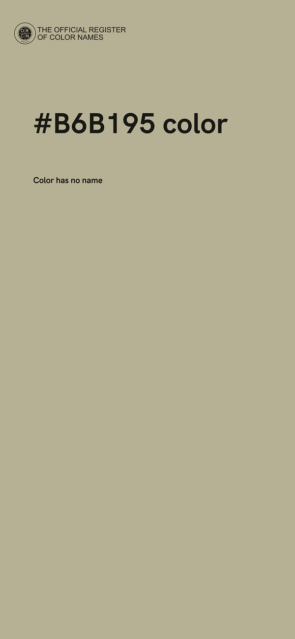 #B6B195 color image