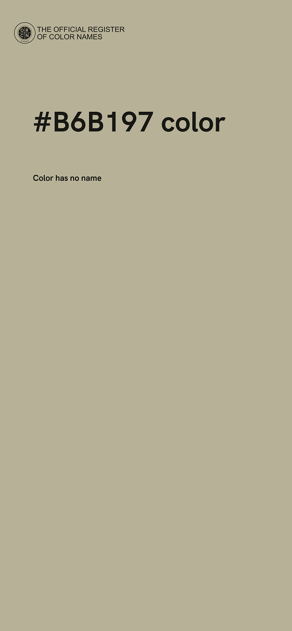 #B6B197 color image