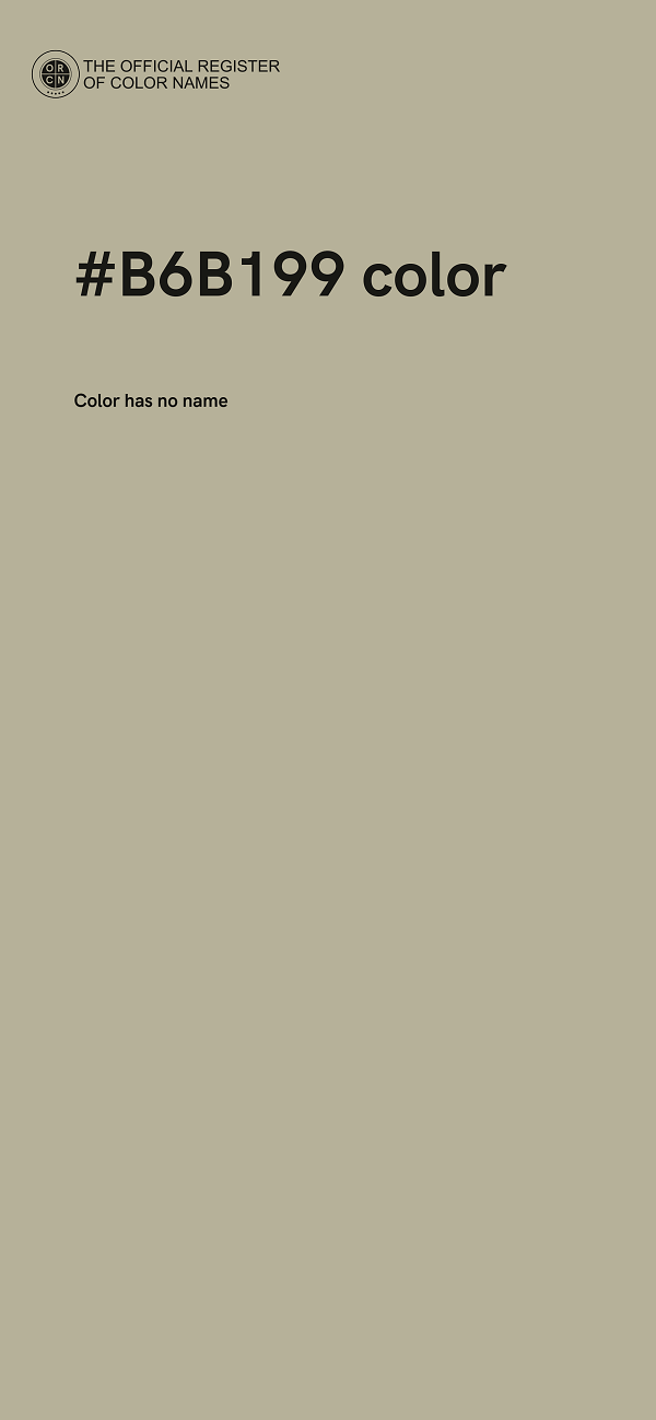 #B6B199 color image