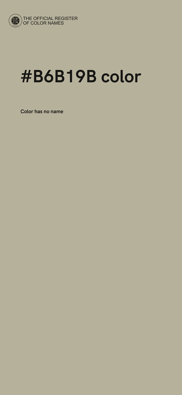 #B6B19B color image