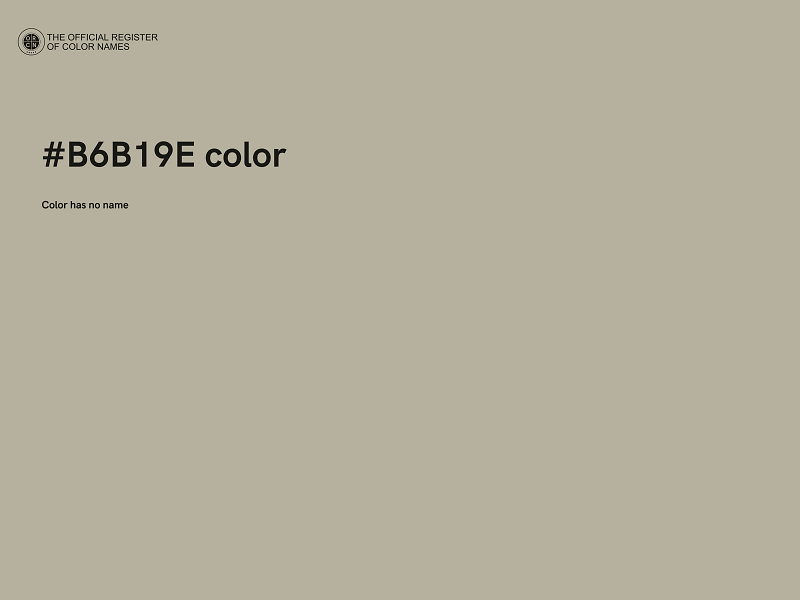 #B6B19E color image