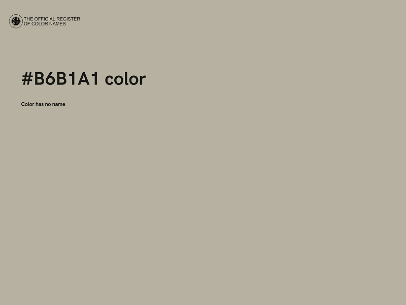 #B6B1A1 color image