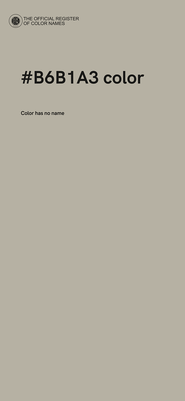 #B6B1A3 color image