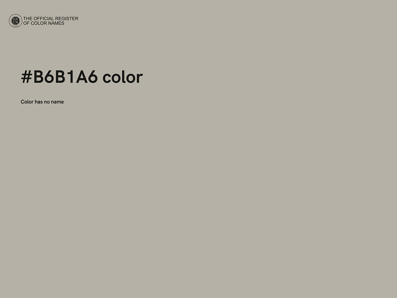 #B6B1A6 color image