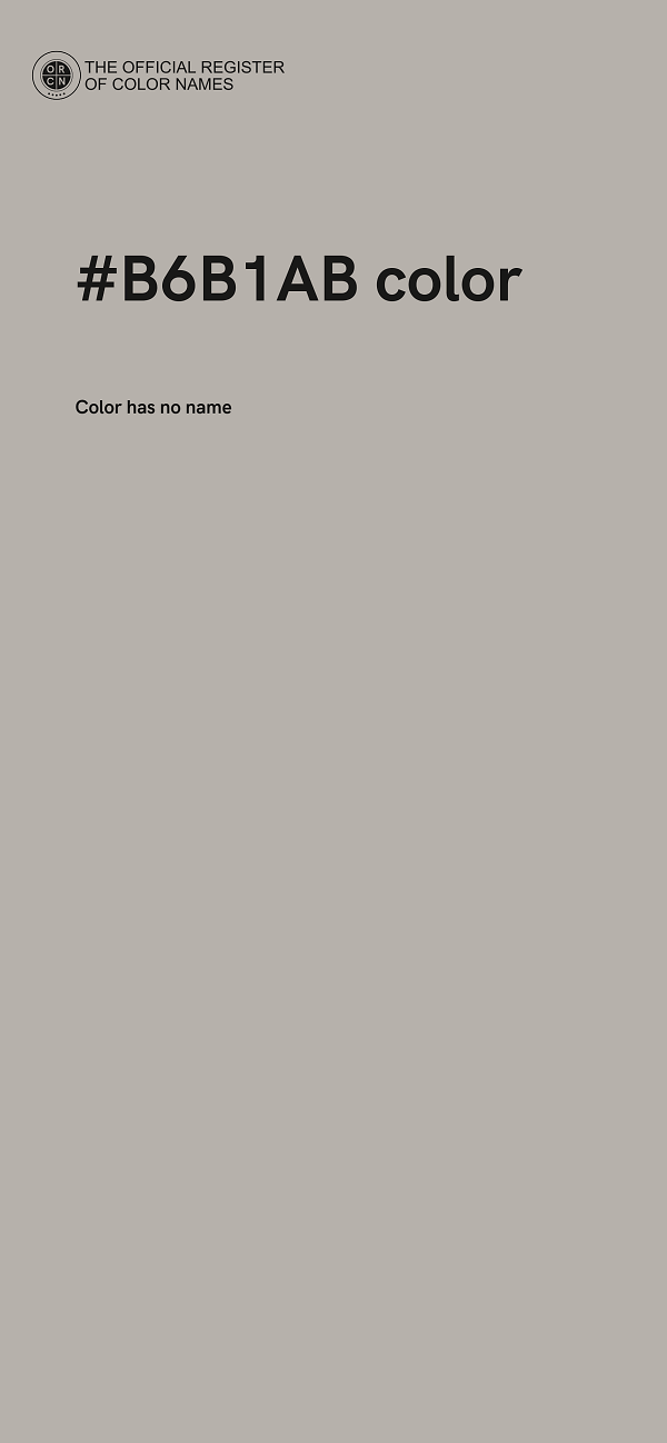 #B6B1AB color image