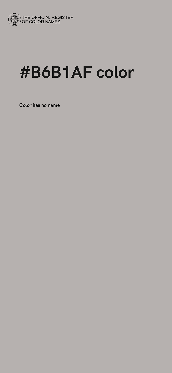 #B6B1AF color image