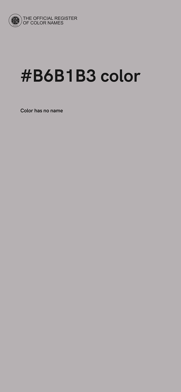 #B6B1B3 color image