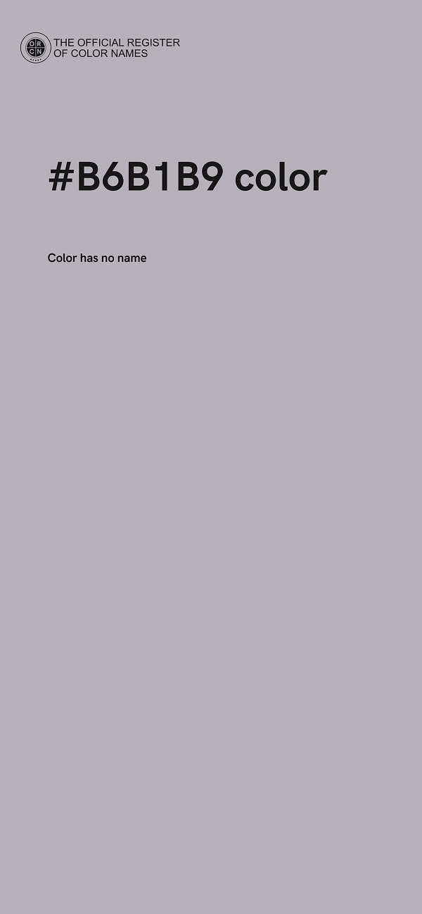 #B6B1B9 color image