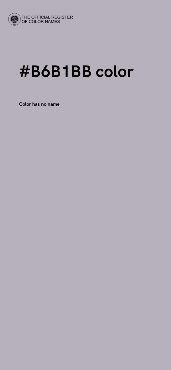 #B6B1BB color image