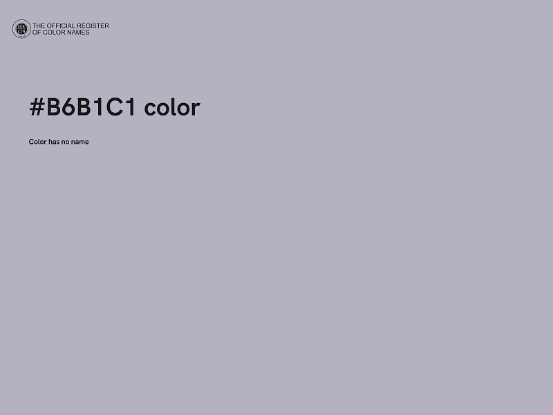 #B6B1C1 color image