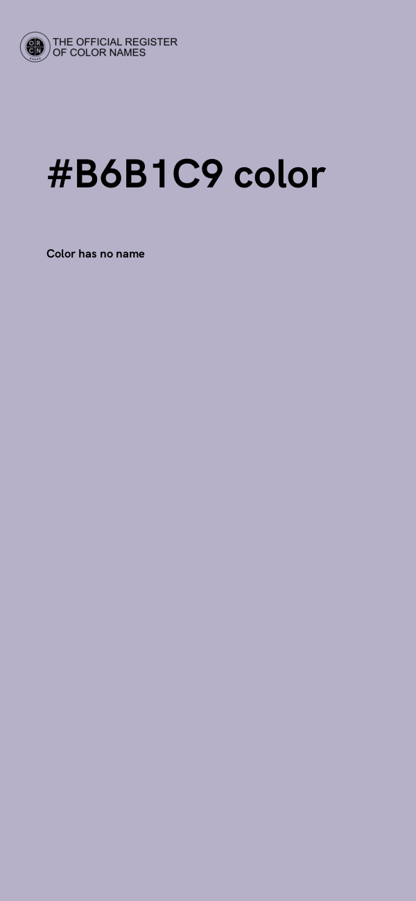 #B6B1C9 color image