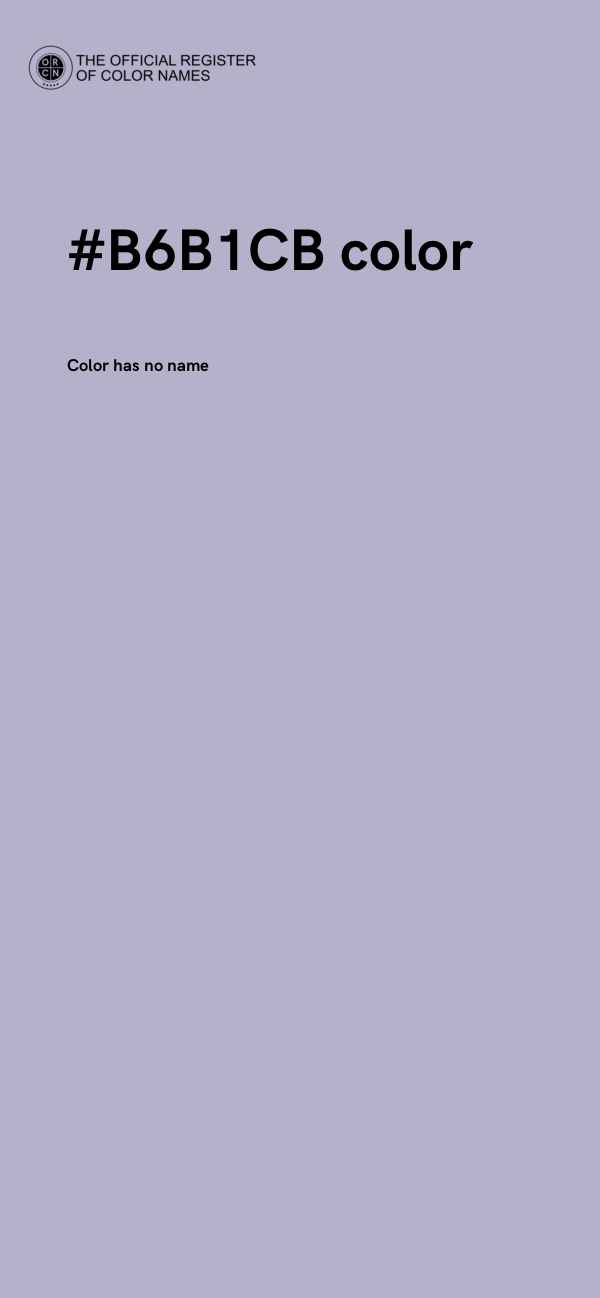 #B6B1CB color image