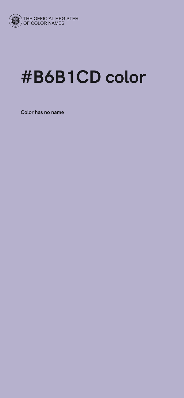 #B6B1CD color image