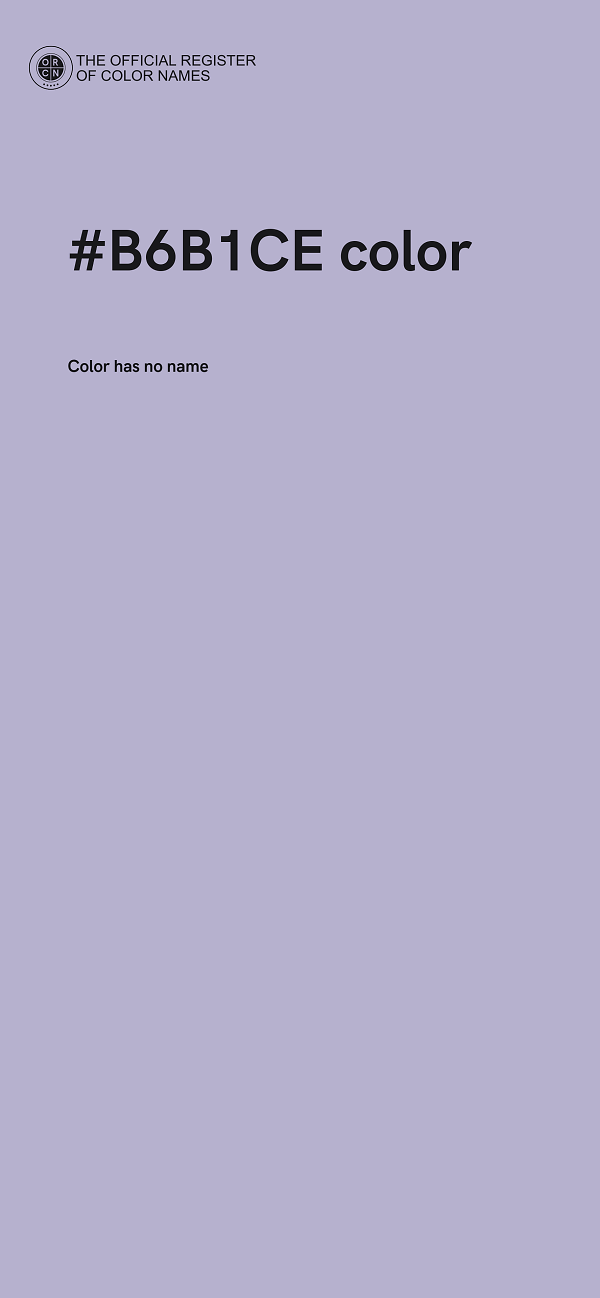 #B6B1CE color image