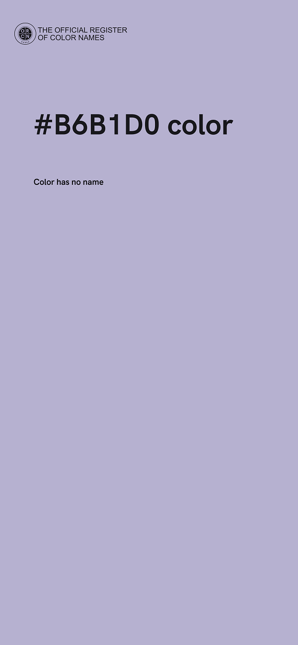 #B6B1D0 color image