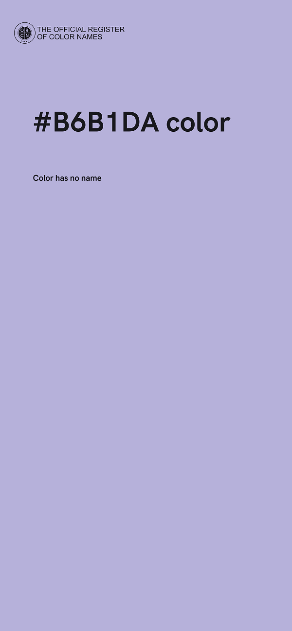 #B6B1DA color image