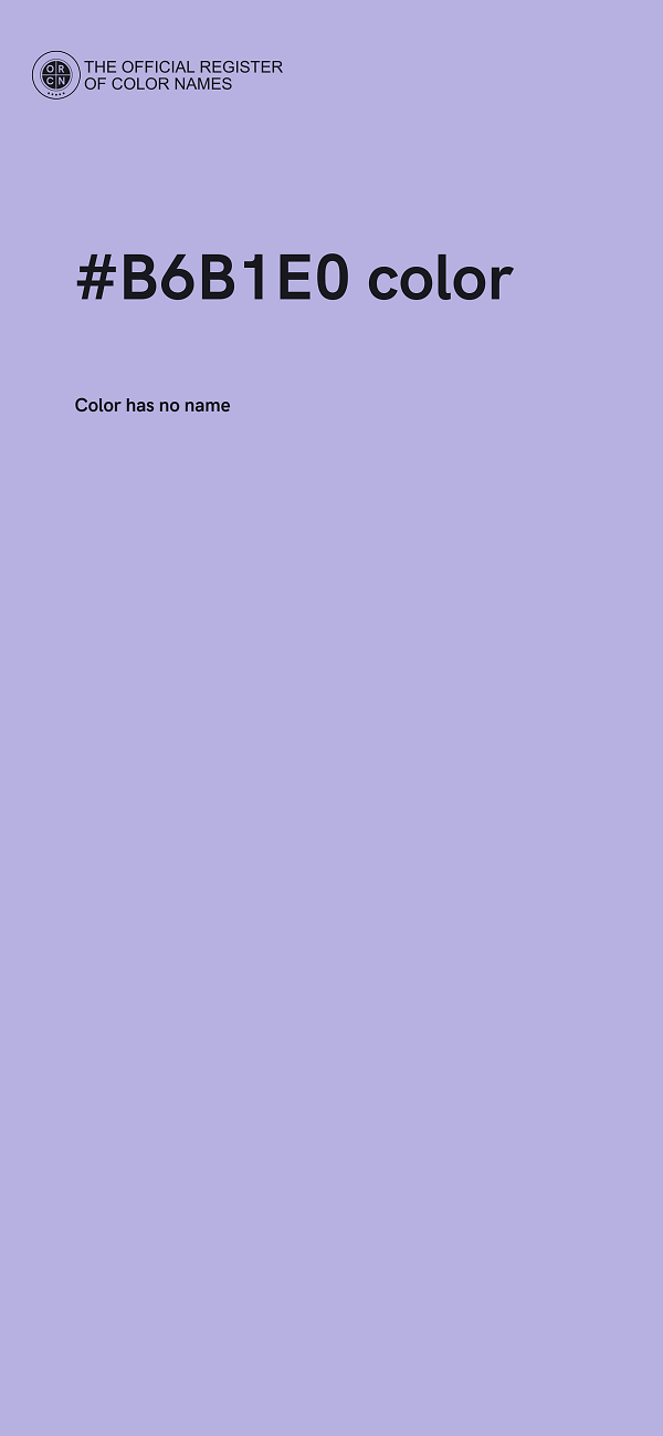 #B6B1E0 color image