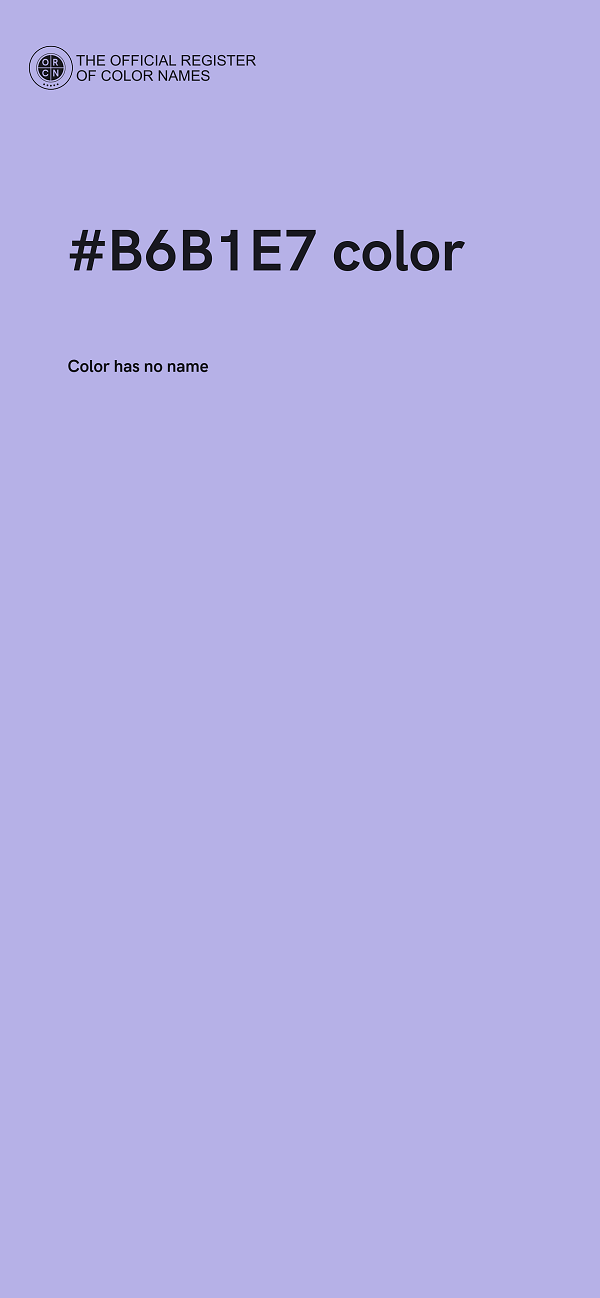 #B6B1E7 color image