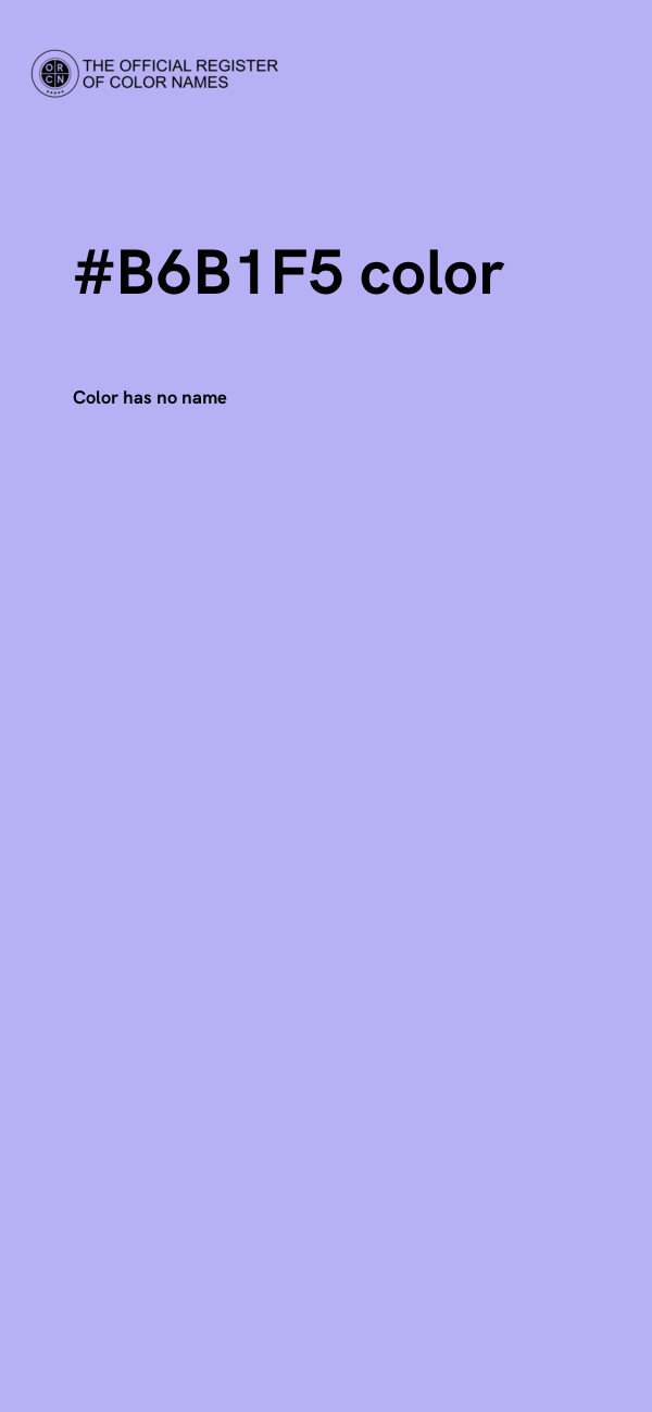 #B6B1F5 color image