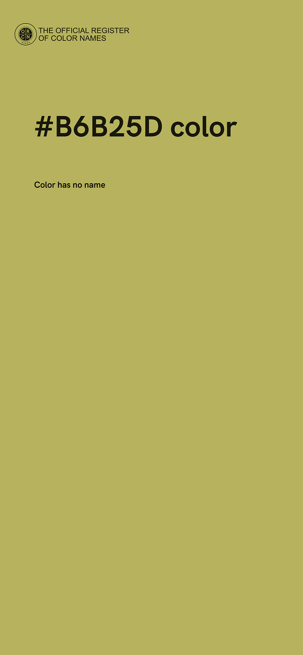 #B6B25D color image