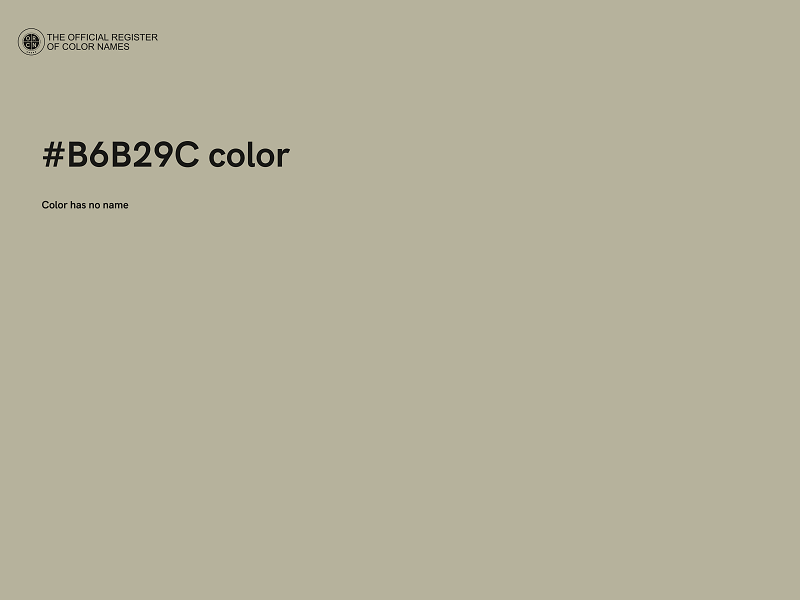 #B6B29C color image