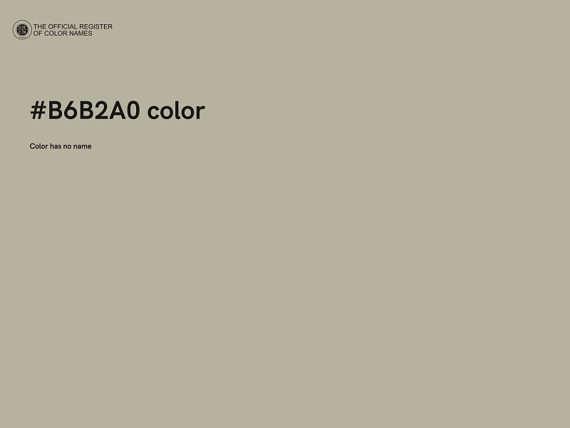 #B6B2A0 color image