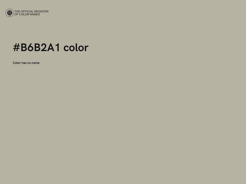 #B6B2A1 color image