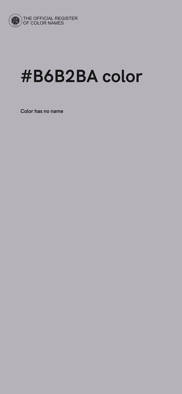 #B6B2BA color image