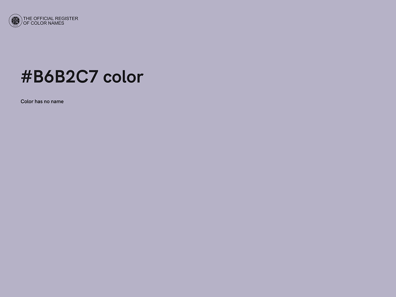 #B6B2C7 color image