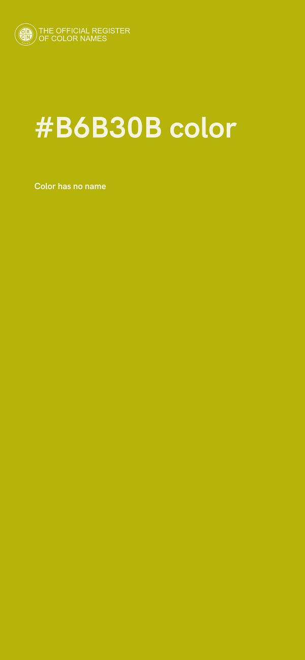 #B6B30B color image