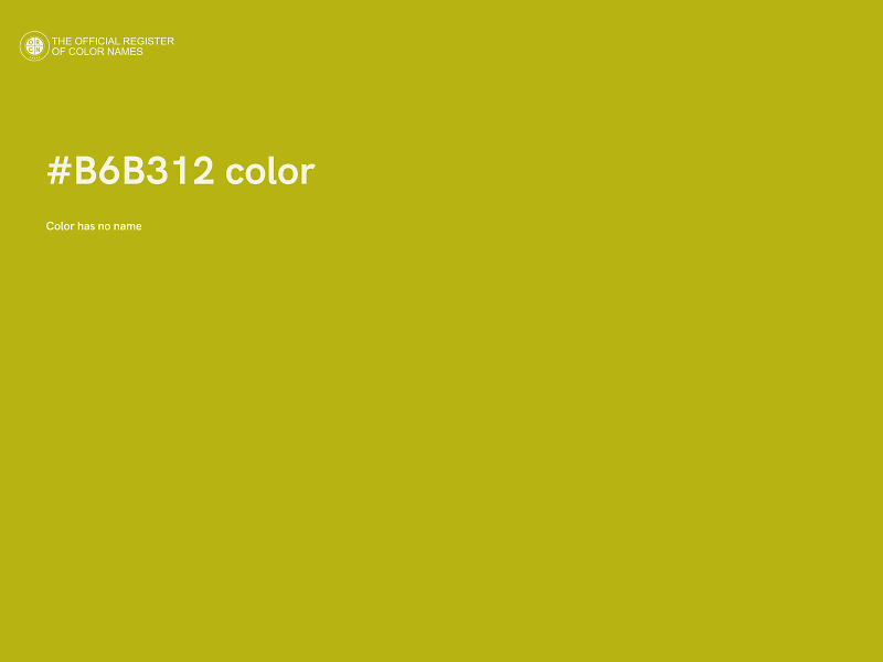 #B6B312 color image