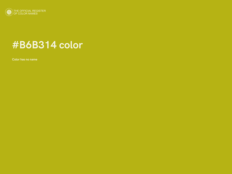 #B6B314 color image