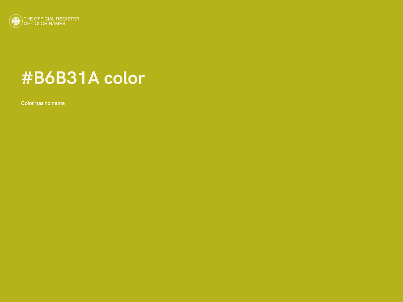 #B6B31A color image