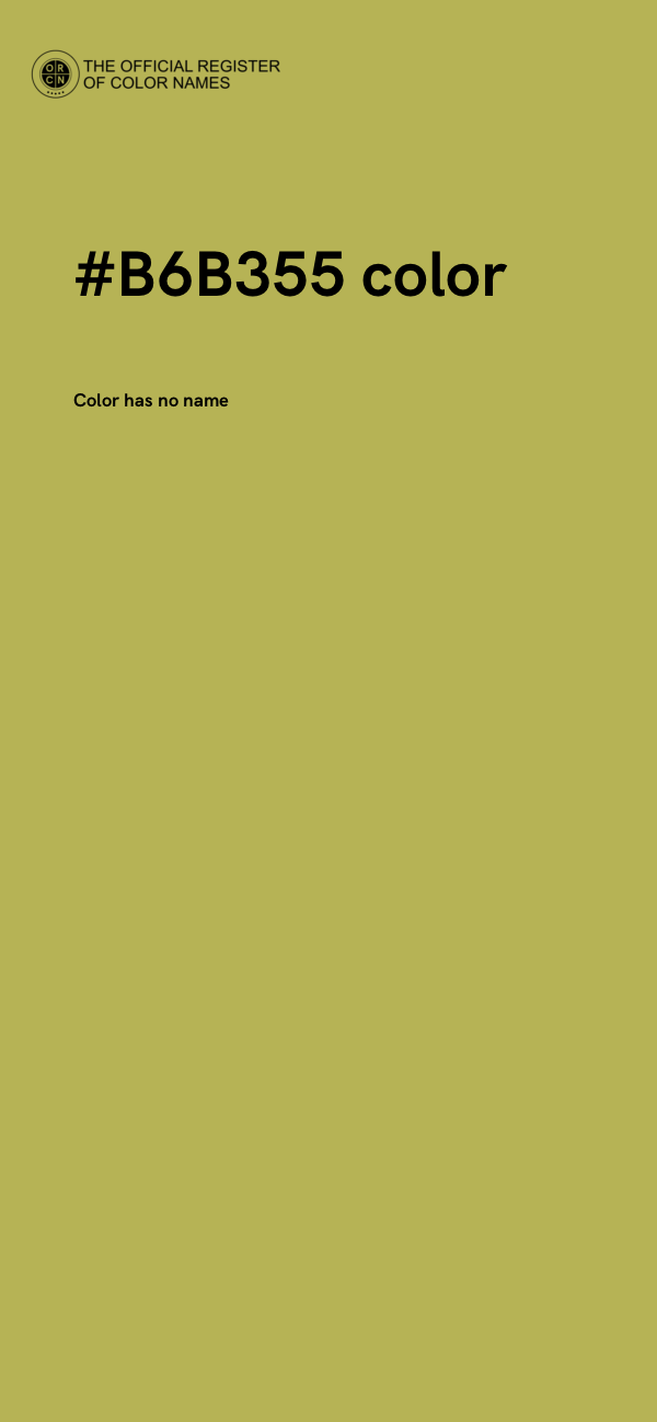 #B6B355 color image
