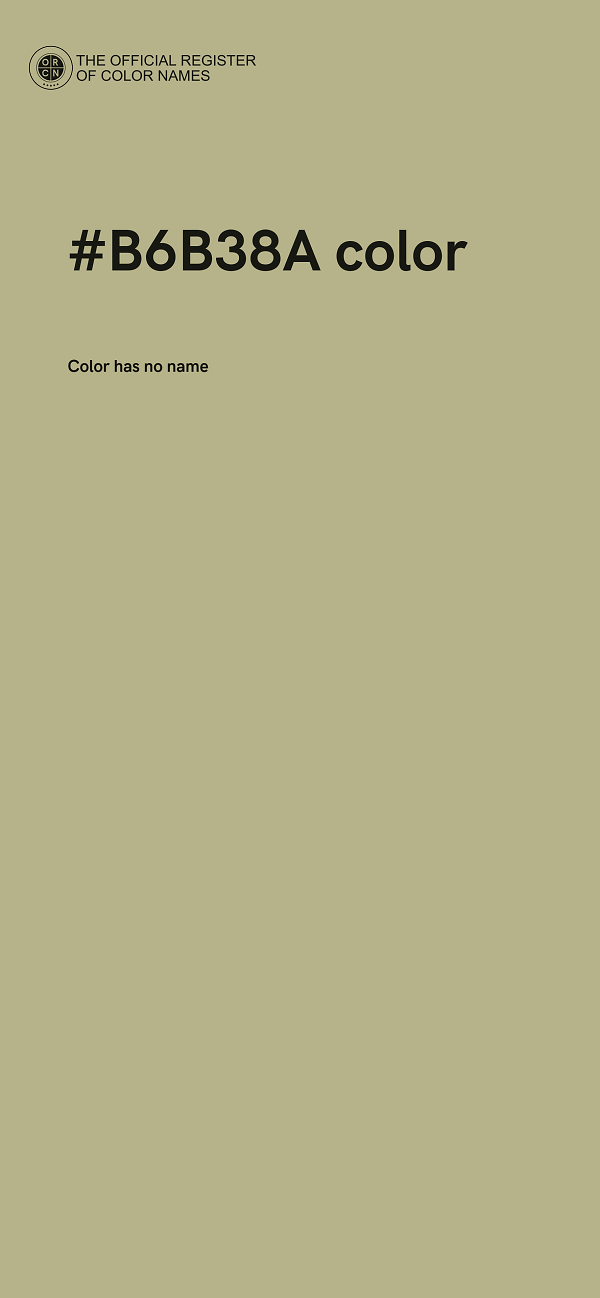#B6B38A color image