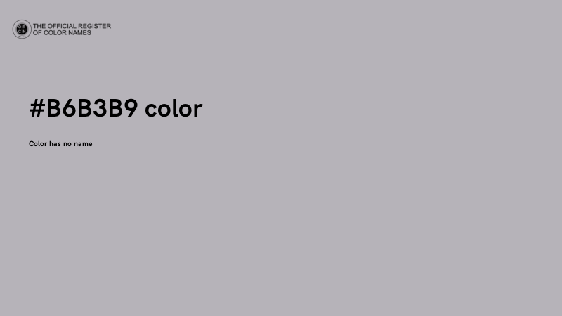 #B6B3B9 color image