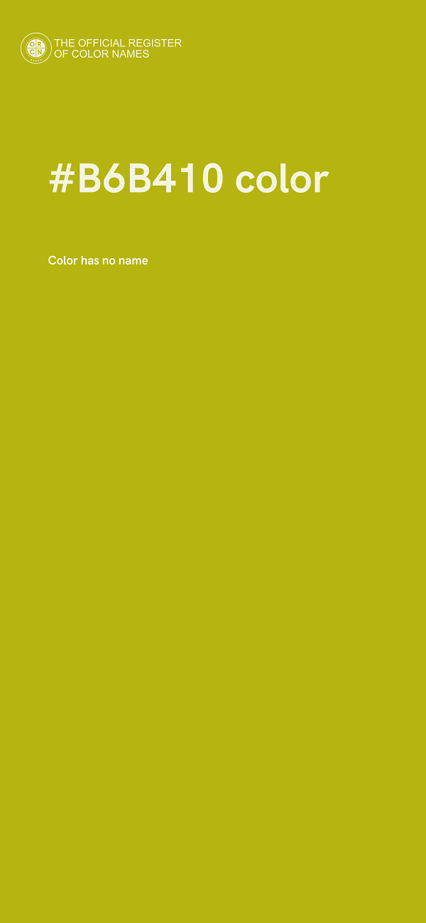 #B6B410 color image