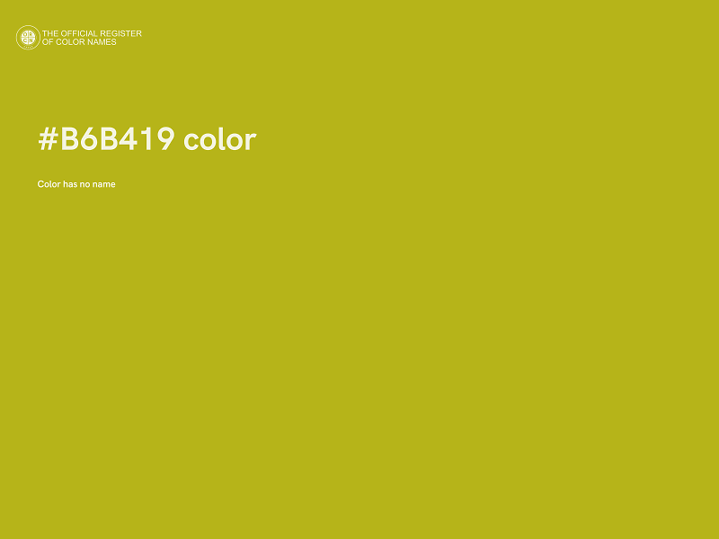 #B6B419 color image
