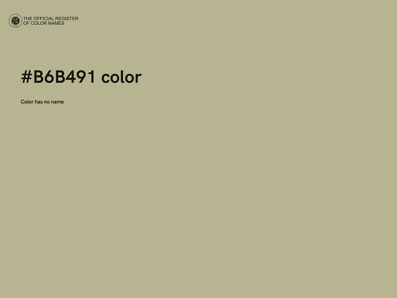 #B6B491 color image