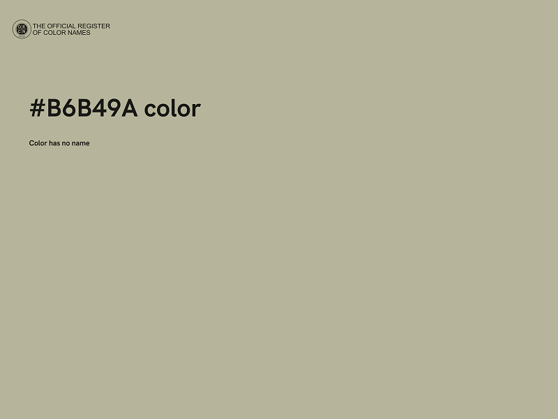 #B6B49A color image