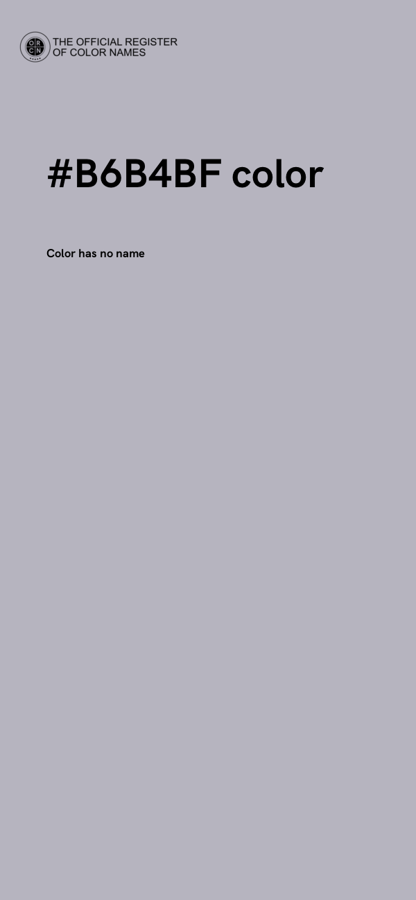 #B6B4BF color image