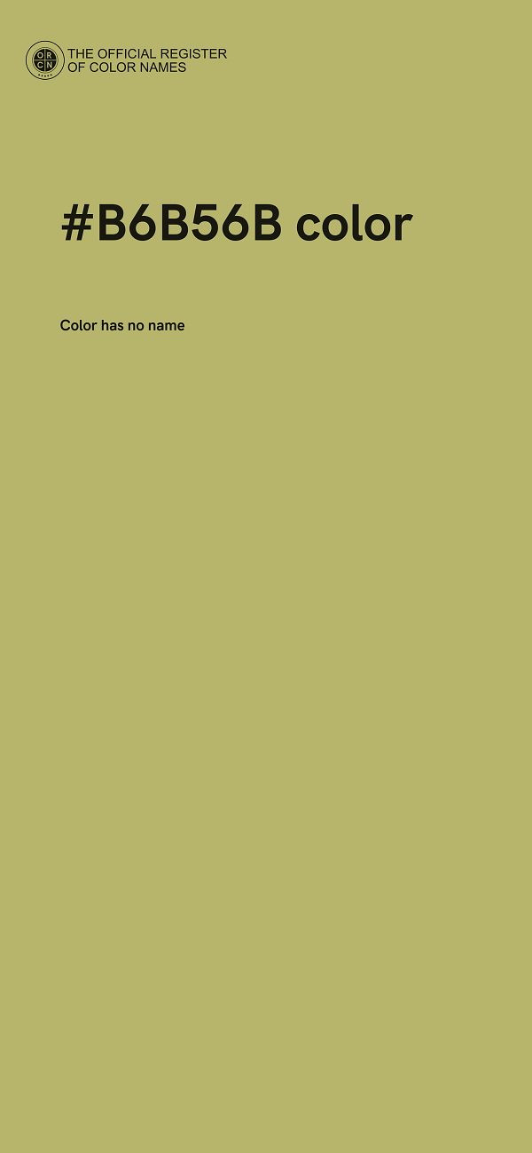 #B6B56B color image