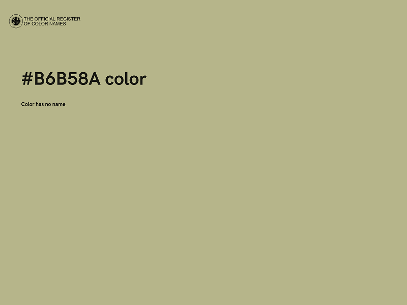 #B6B58A color image