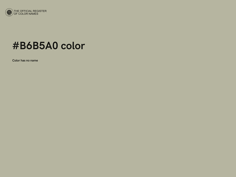 #B6B5A0 color image