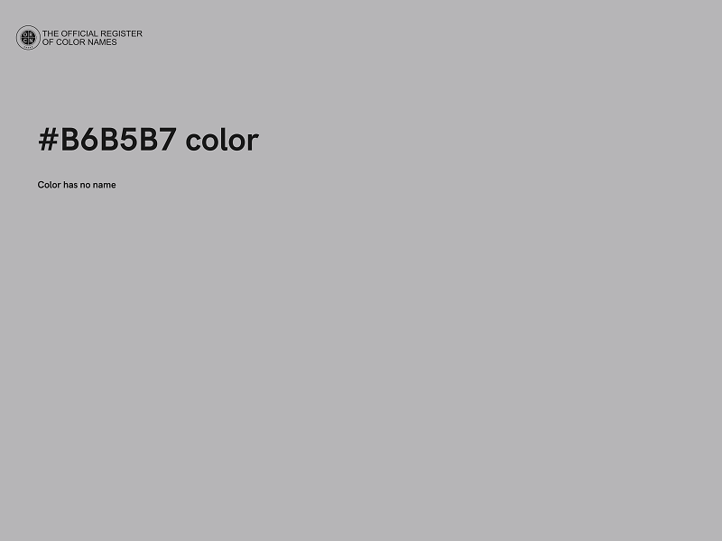 #B6B5B7 color image