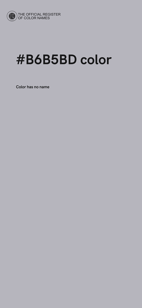 #B6B5BD color image
