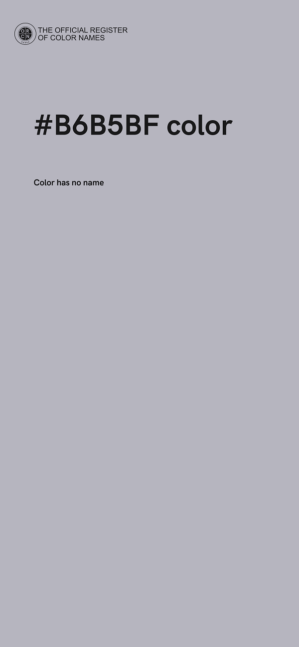 #B6B5BF color image
